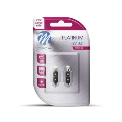 2x Dioda LED  LB813W-C5W 36mm 2xHP Bílá  52476